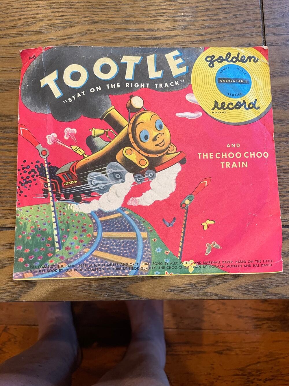 1951 Tootle Choo Choo Train Little Golden Record R56 Yellow Vinyl 78 RPM